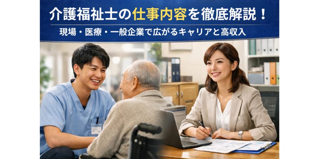 介護福祉士の仕事内容を徹底解説！現場・医療・一般企業で広がるキャリアと高収入