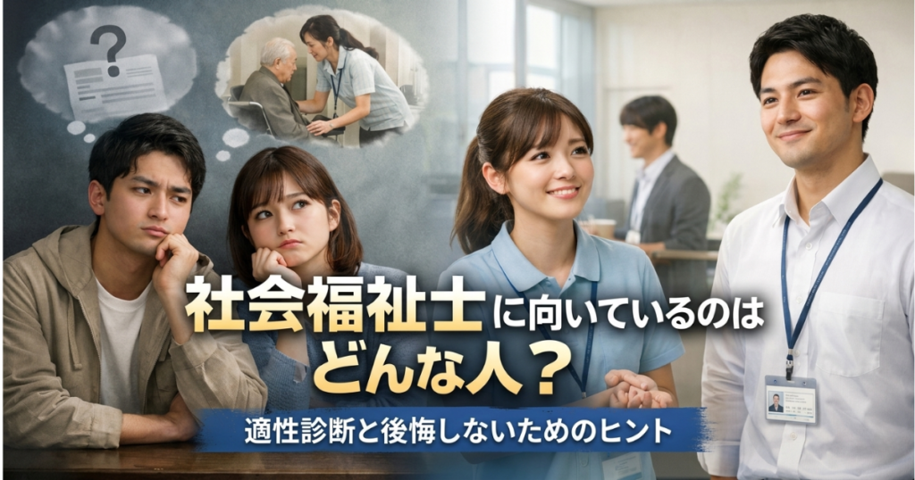 社会福祉士に向いているのはどんな人？適性診断と後悔しないためのヒント