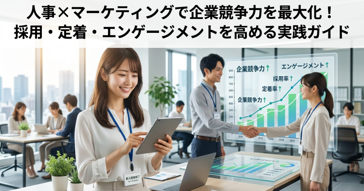 人事×マーケティングで企業競争力を最大化！採用・定着・エンゲージメントを高める実践ガイド