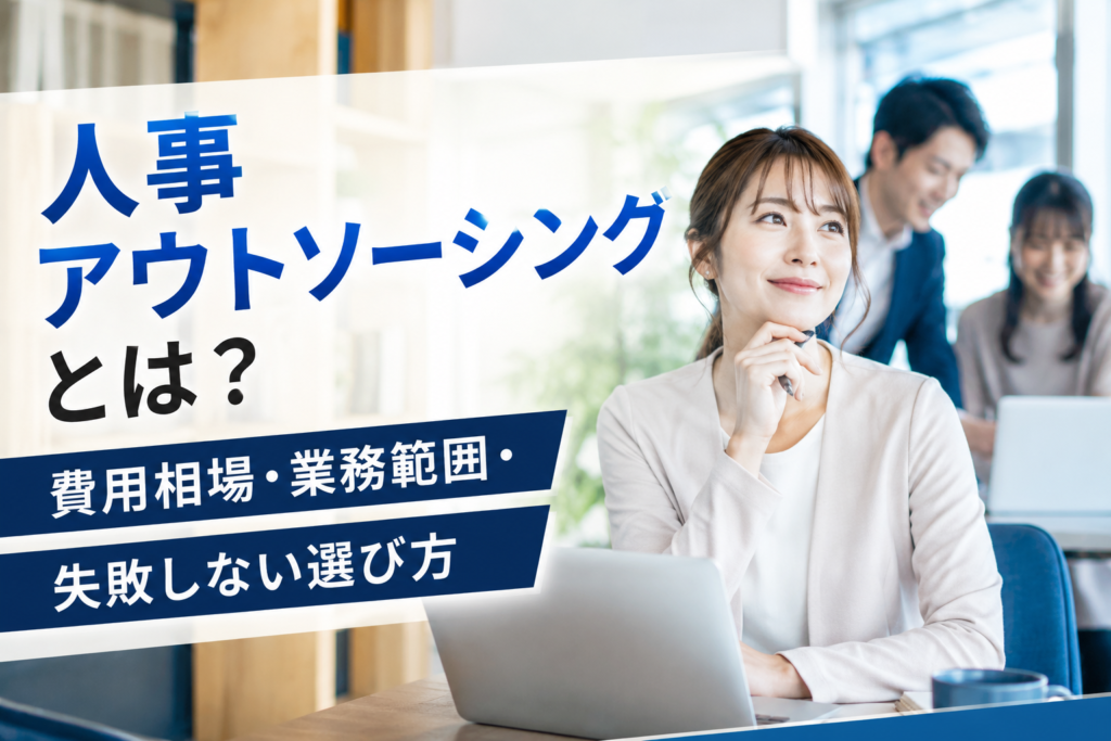 人事アウトソーシングとは？費用相場・業務範囲・失敗しない選び方