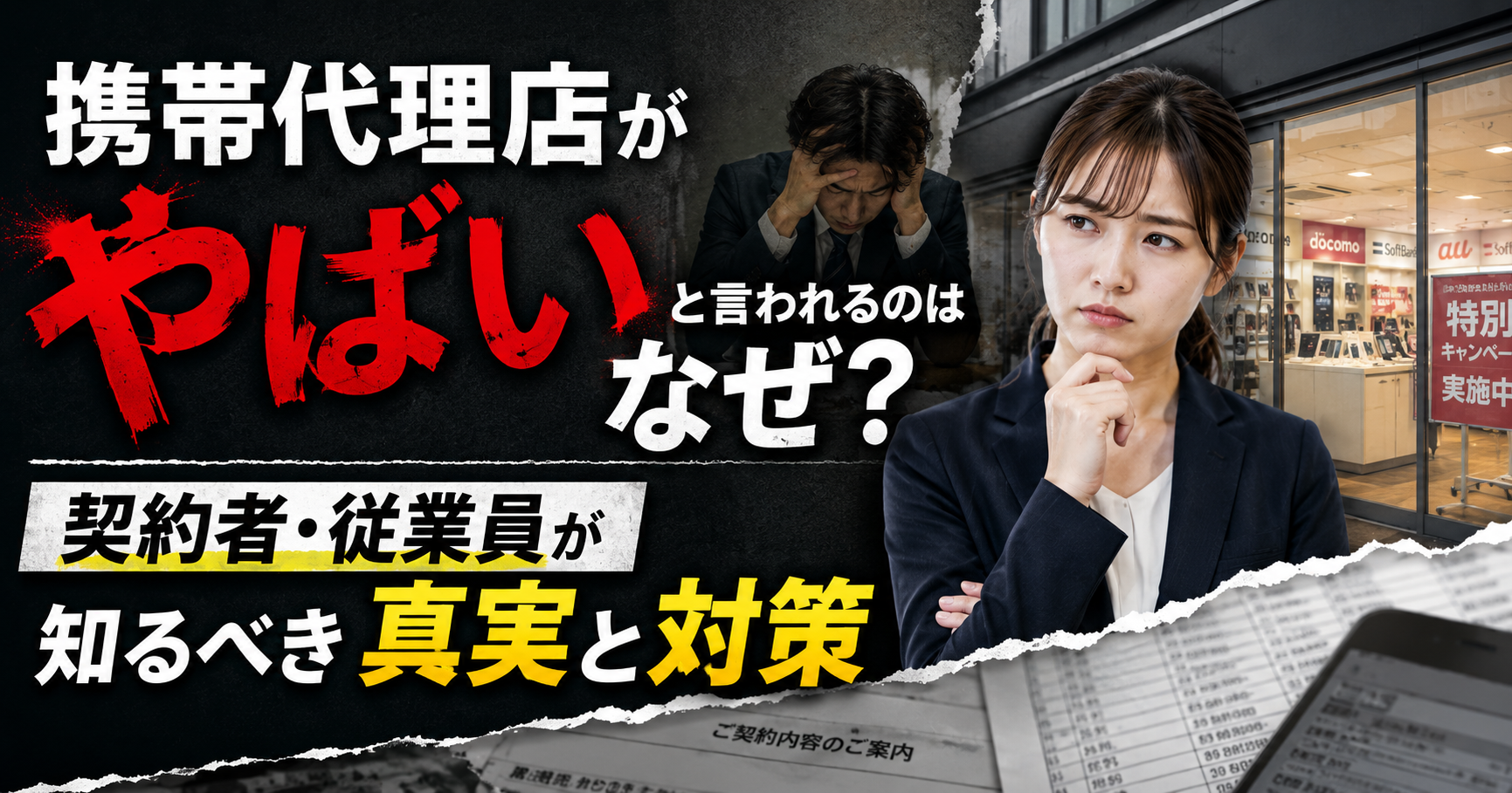 「携帯代理店がやばい」と言われるのはなぜ?契約者・従業員が知るべき真実と対策