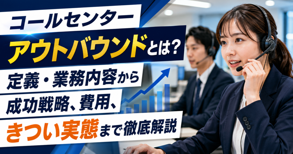 コールセンター アウトバウンドとは？定義・業務内容から成功戦略、費用、きつい実態まで徹底解説
