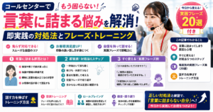 コールセンターで言葉に詰まる悩みを解消！即実践の対処法とフレーズ・トレーニング