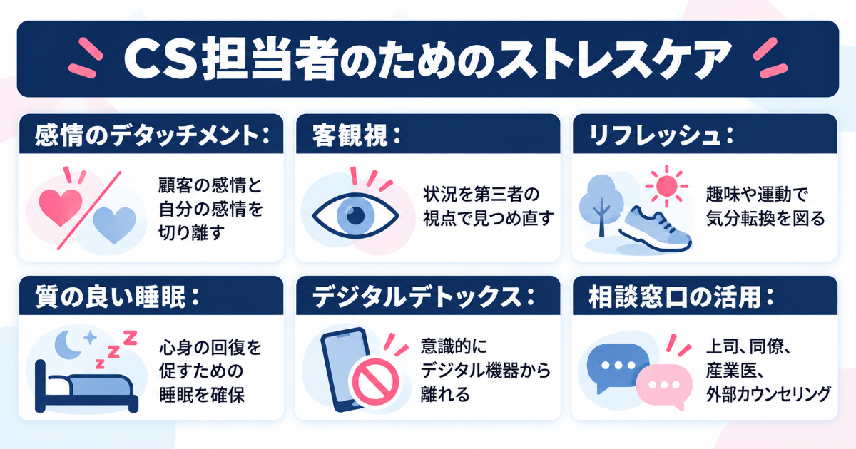 CS担当者のためのストレスケア