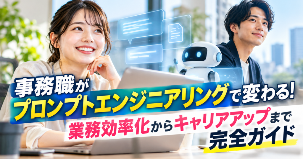 事務職がプロンプトエンジニアリングで変わる！業務効率化からキャリアアップまで完全ガイド