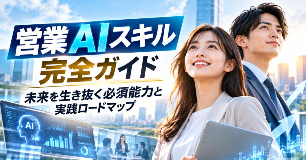 営業AIスキル完全ガイド｜未来を生き抜く必須能力と実践ロードマップ