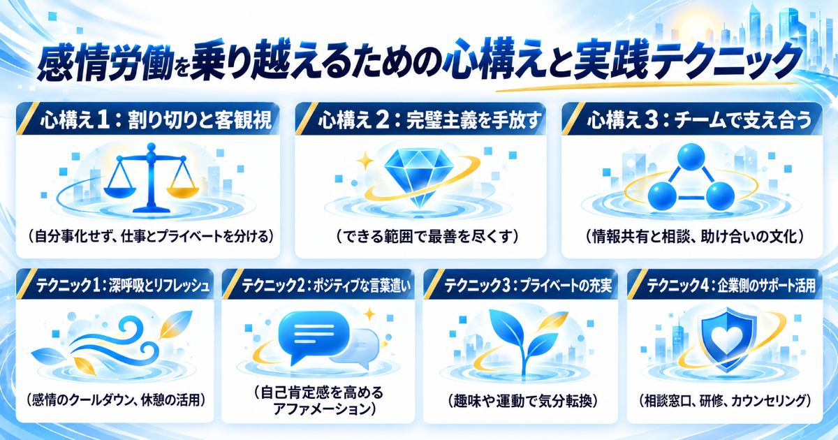 感情労働を乗り越えるための心構えと実践テクニック